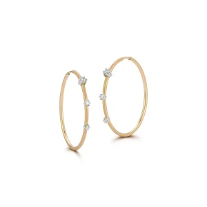 Small Penelope Plie Hoops in 18K Yellow Gold
