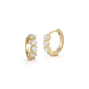 Catherine Huggies in 18K Yellow Gold