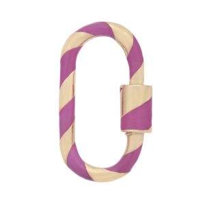 Medium Lock with Fuchsia Enamel