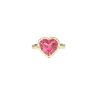 OOAK Pink Tourmaline 5.47 Heart shaped Ring 14K
