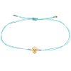 Midi Bitty Skull Cord Bracelet - Turquoise