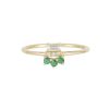 Emerald Baguette Lace Ring - Size 6