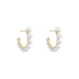 Boucle de Perle Earrings in 18K Yellow Gold