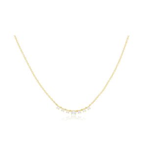 Carrie Diamond Necklace in 14K Yellow Gold