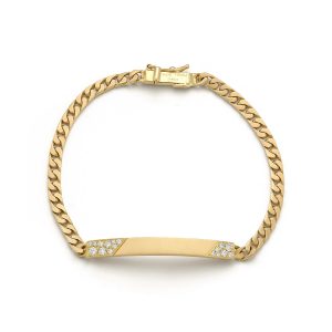 Rowe ID Bracelet in 18K Yellow Gold