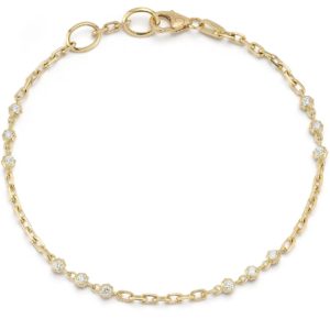 Sophisticate Station Bracelet in 18K Yellow Gold