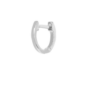 (Single) Mini Huggie in White Gold