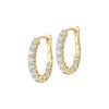 Petite Diamond Hoops in 18K Yellow Gold