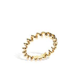 Mini Slinkee Ring in 18K Yellow Gold - Size 7