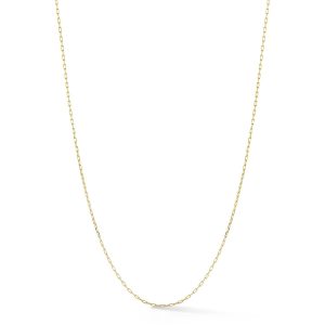 Rectangle Chain No. 40  in 18K Yellow Gold  24"