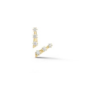 Kismet Bar Studs in 18K Yellow Gold