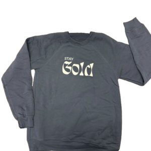 Navy Stay Golden Sweat Shirt