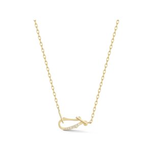 Diamond Lola Necklace in 18K Yellow Gold
