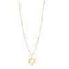 Classic Star of David Necklace in White