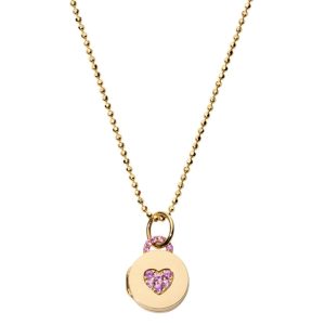 Mini Sweetheart Locket with Pink Sapphires