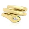Snake Coil Ring In 18K Yellow Gold- Size 6