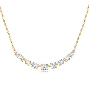 9-Stone Starry Night Demi-Riviera Necklace in 18K Yellow Gold