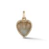 Diamond and Labradorite Alana Heart Charm