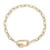 Handmade Biker Chain in 14K Yellow Gold - 6.5"