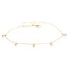 Dangling Diamond Bezel Bracelet in 14K Yellow Gold