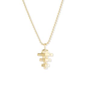 Small Hopscotch Pendant in 18K Yellow Gold