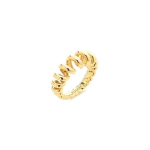Jumbo Slinkee Ring in 18K Yellow Gold-size 3