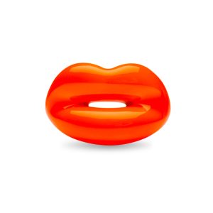 Hotlips Ring in Neon Orange