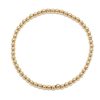 3mm Yellow Gold Ball Bracelet