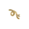 Diamond Mini Loop Earring in Gold (Single)