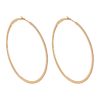 2" Thin Diamond Hoops in 18K Yellow Gold