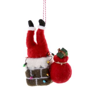 Santa is Stuck! Ornament