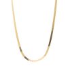 2.8 mm Herringbone Chain 18 inch in 14k Yellow Gold