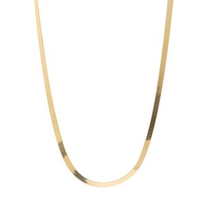2.8 mm Herringbone Chain 18 inch in 14k Yellow Gold