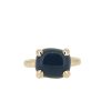 Oversized Cabochon Ring in Iolite in 14K Yellow Gold
