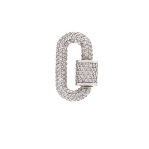Allstone Chubby Babylock with Diamonds in 14K White Gold