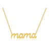 Script Mama Necklace in 14K Yellow