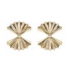 Fan Earrings in 18K Yellow Gold