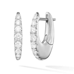 Lulu Hoop Small 18K White Gold