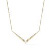 Aria V Necklace in 18K Yellow Gold