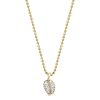 Small Palm Leaf Necklace in 18K Yellow Gold