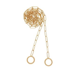 Square Link Chain in 14K Yellow Gold -15"