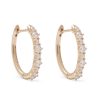 Ava Medium Diamond Hoops in 14K Yellow Gold