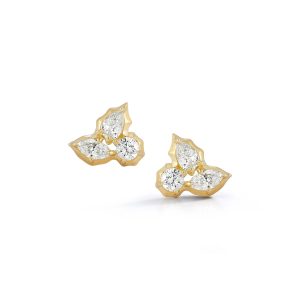 Posey Cluster Studs in 18K Yellow Gold