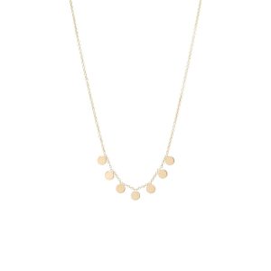 Itty Bitty Discs Necklace in 14K Yellow Gold