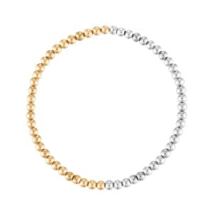 4mm Two-Toned Ball Bracelet