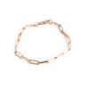 Large Solid Paperclip Chain Bracelet in 14K Yellow Gold - 7 Inch