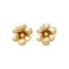 The Flower Earrings Gold Plate