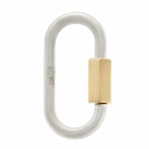 Regular Lock in Silver with Gold Closure