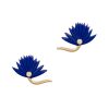 Size 2 Flowers Studs in Lapis