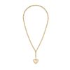 Mini Puffy Heart Necklace in Gold